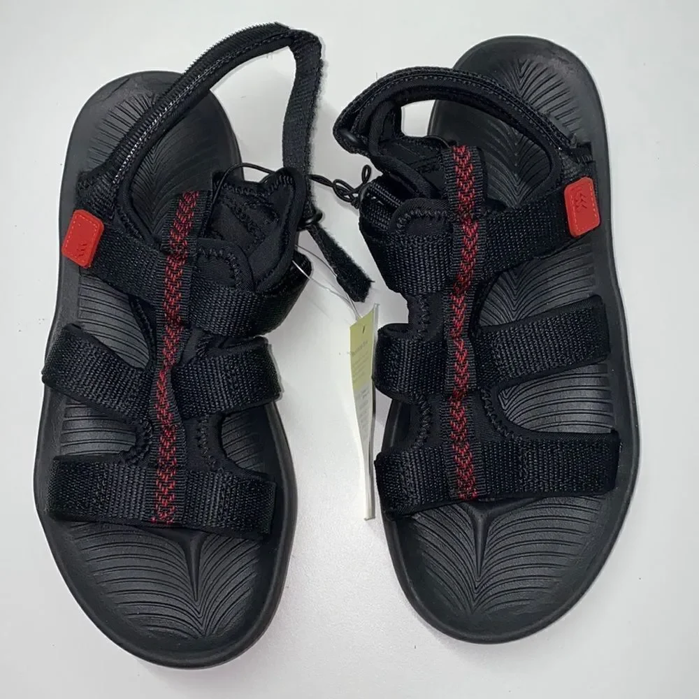 🐘all in motion sandals kids shoes New Black